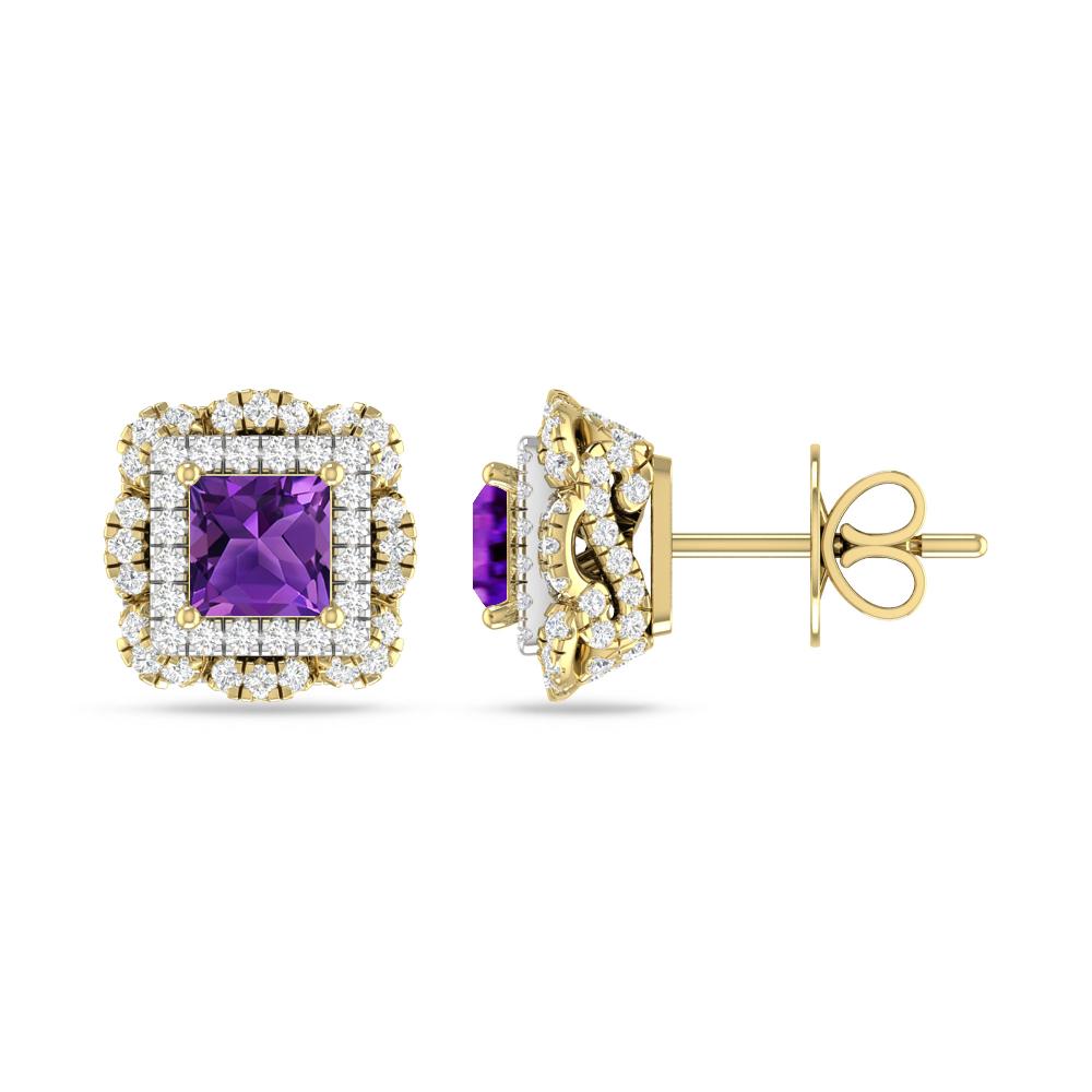 Yellow Gold/White Gold - Amethyst
