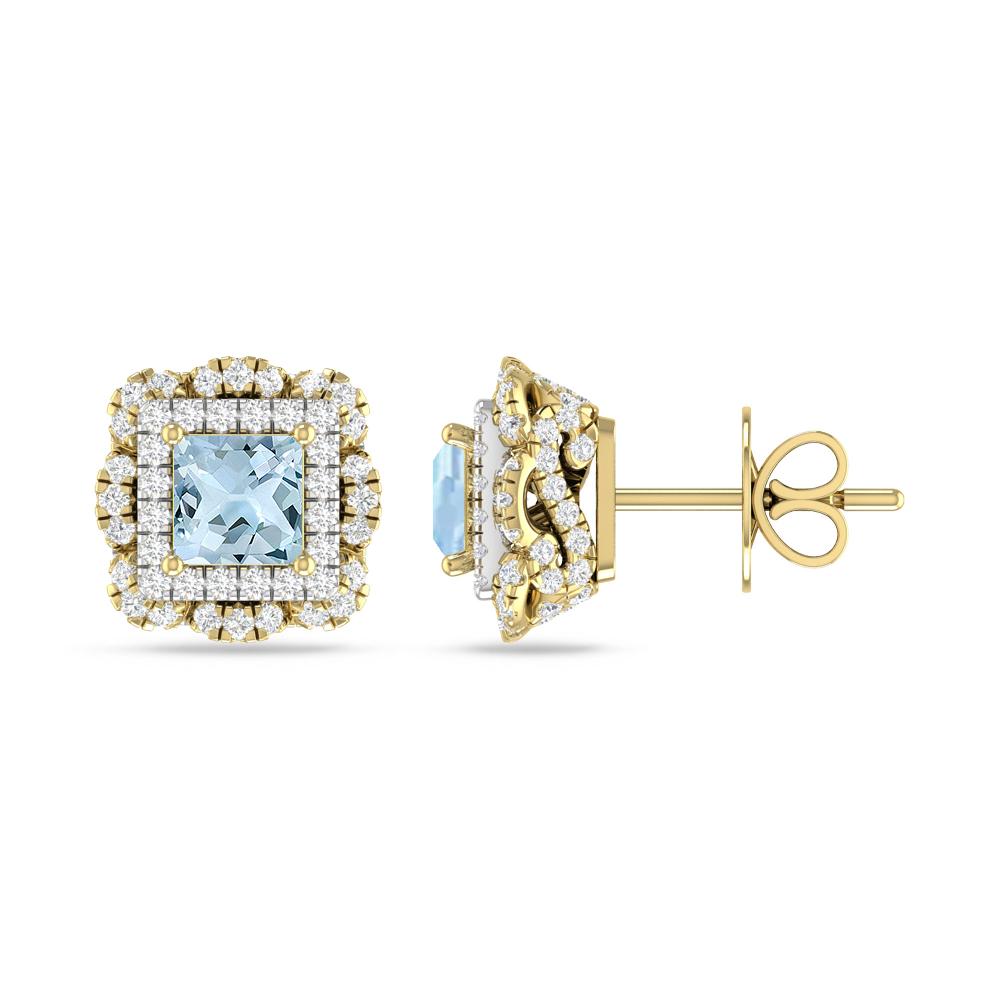 Yellow Gold/White Gold - Aquamarine