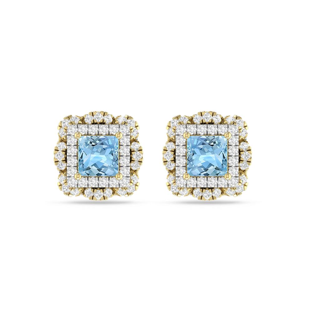 Yellow Gold/White Gold - Aquamarine