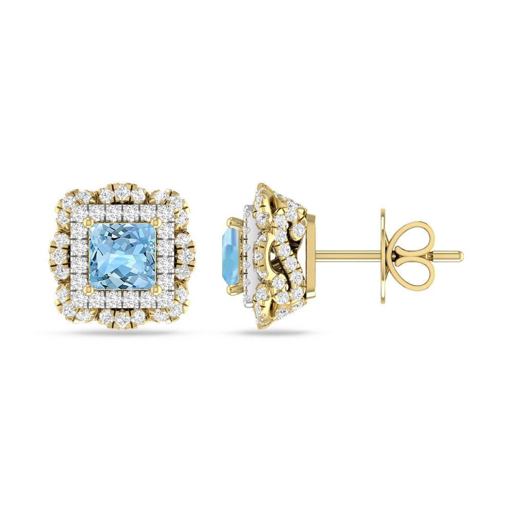 Yellow Gold/White Gold - Aquamarine