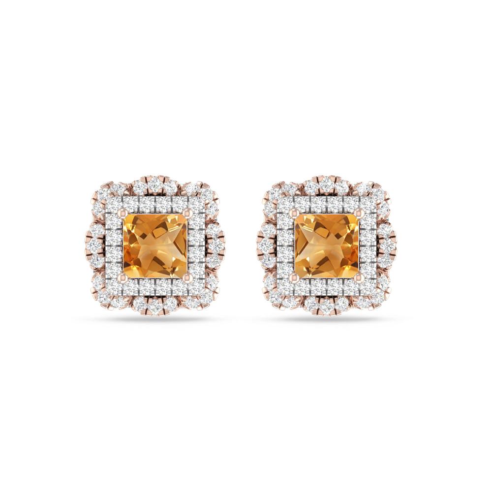 Rose Gold/White Gold - Citrine
