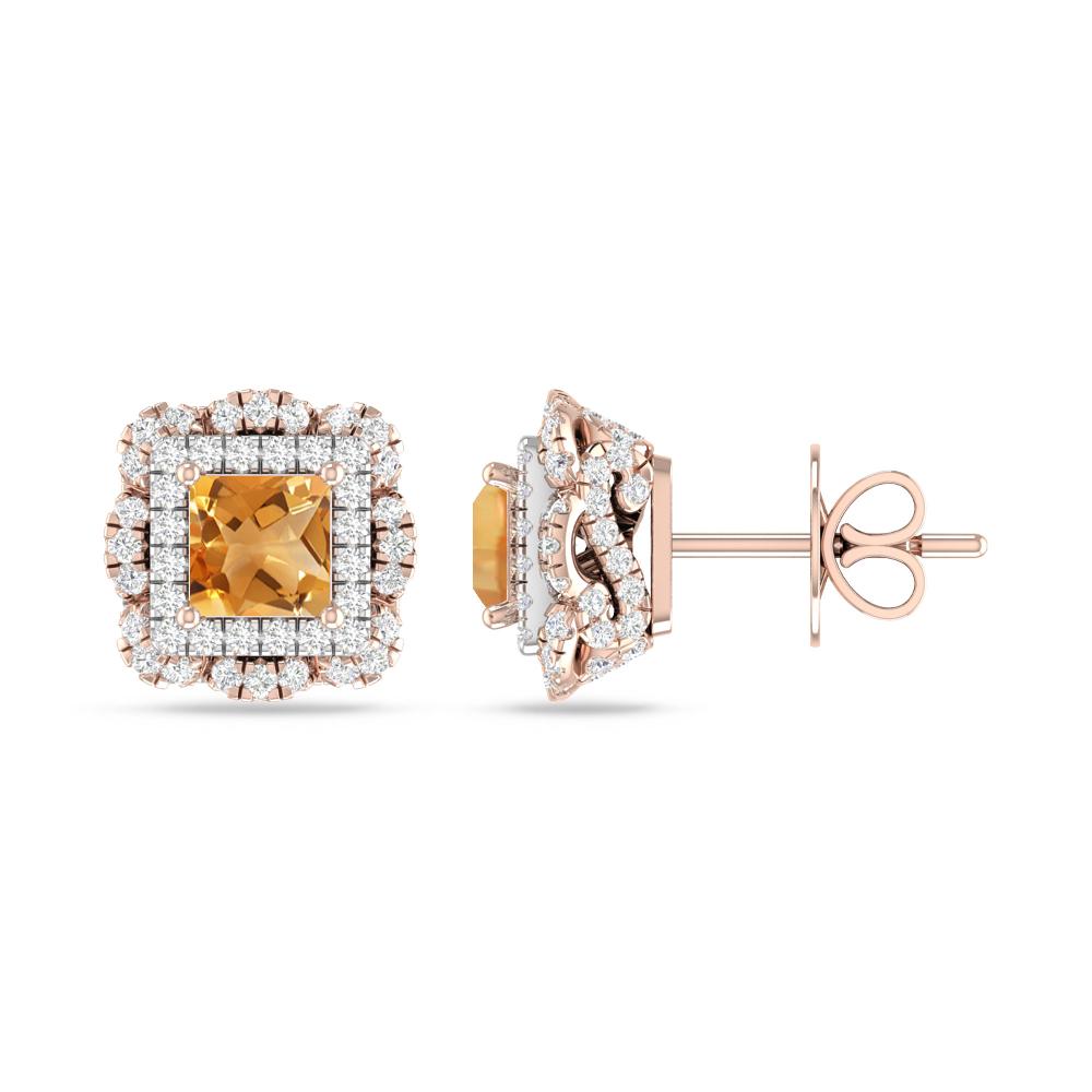 Rose Gold/White Gold - Citrine