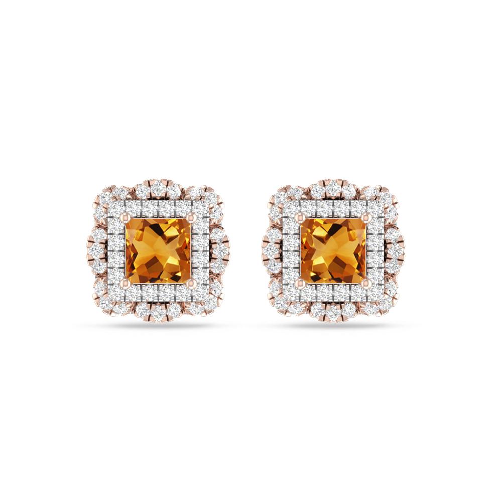 Rose Gold/White Gold - Citrine