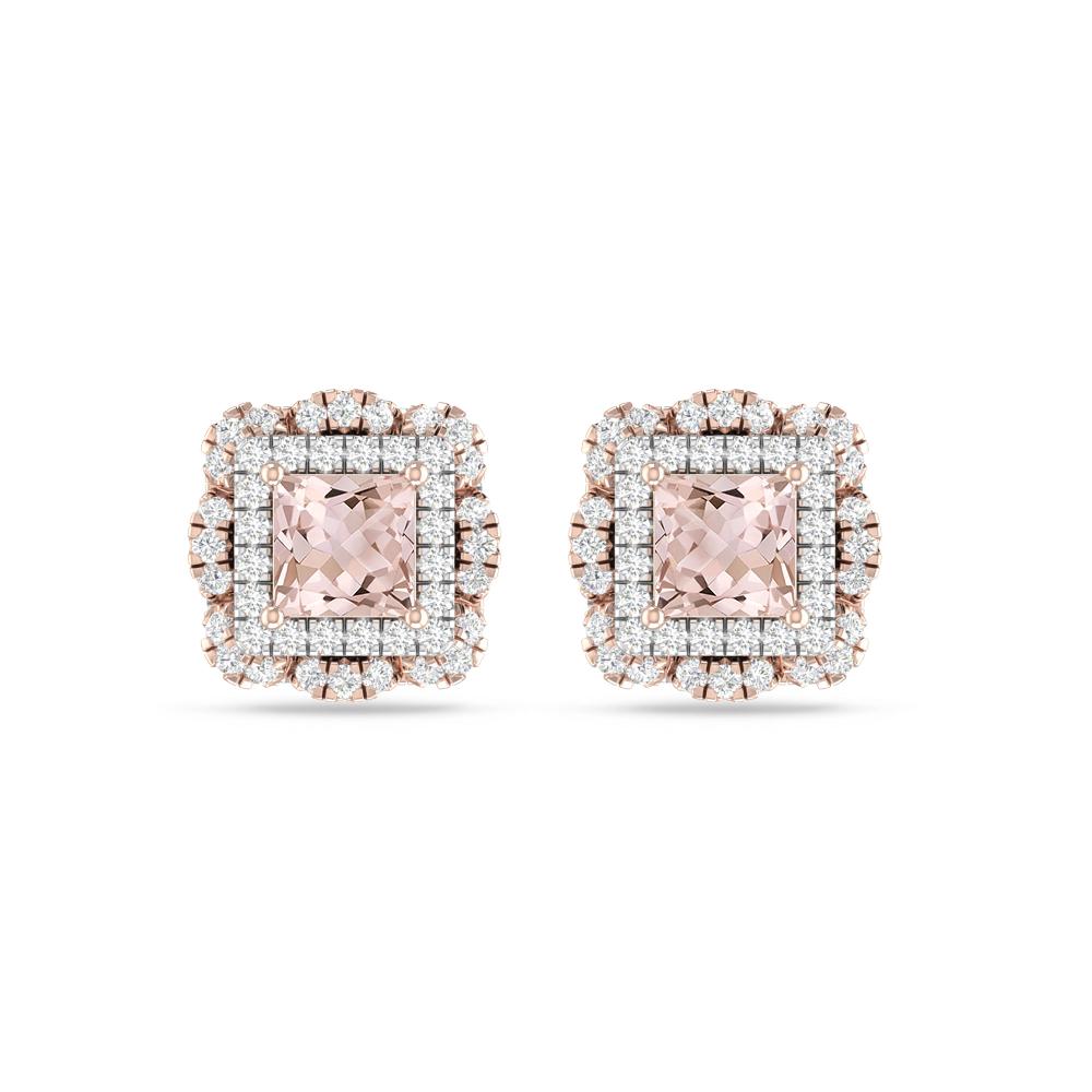 Rose Gold/White Gold - Morganite