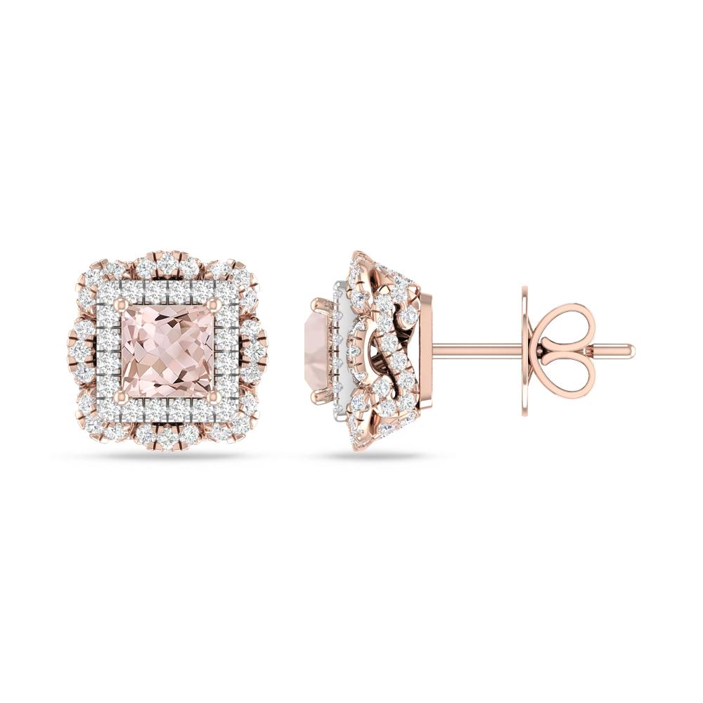 Rose Gold/White Gold - Morganite