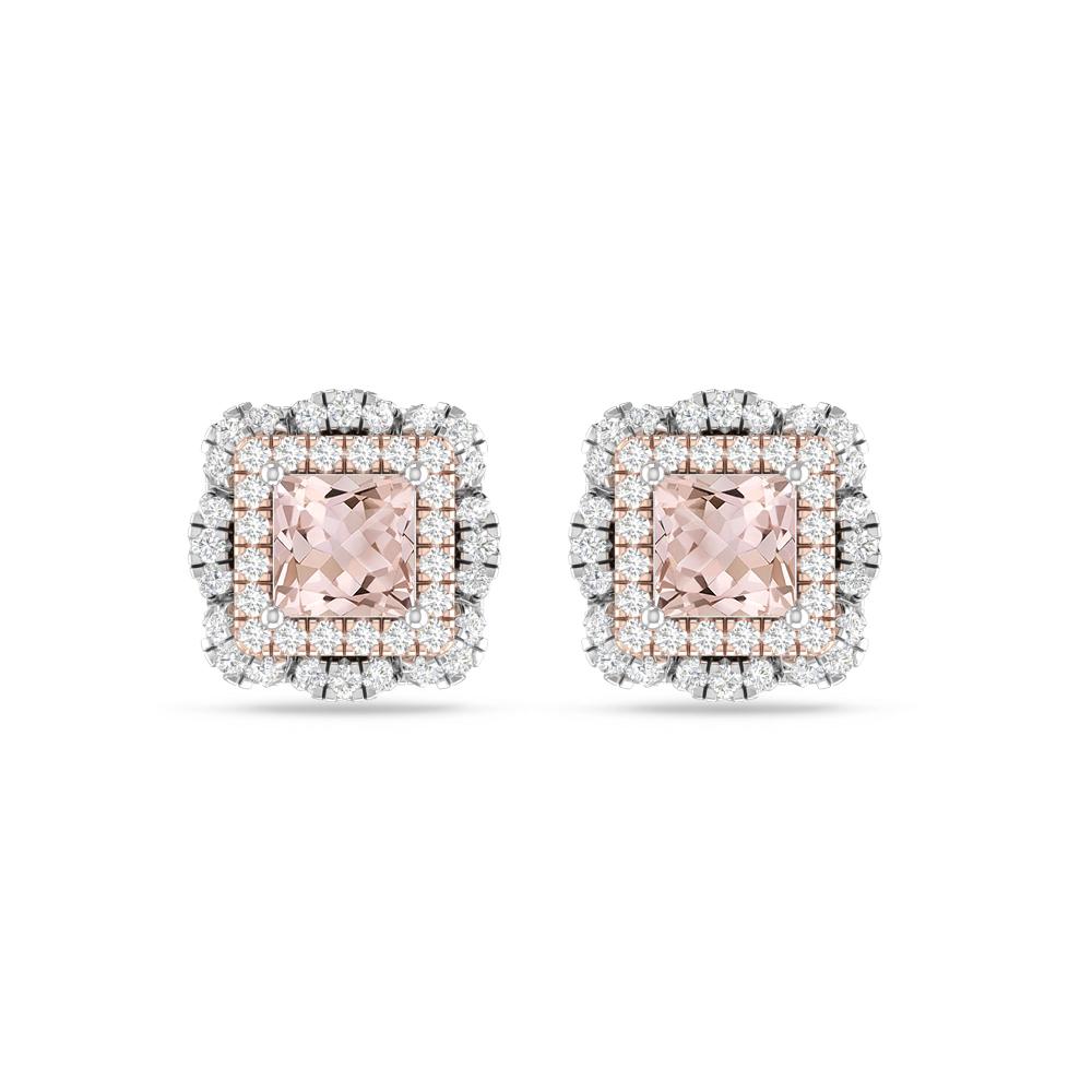 White Gold/Rose Gold - Morganite