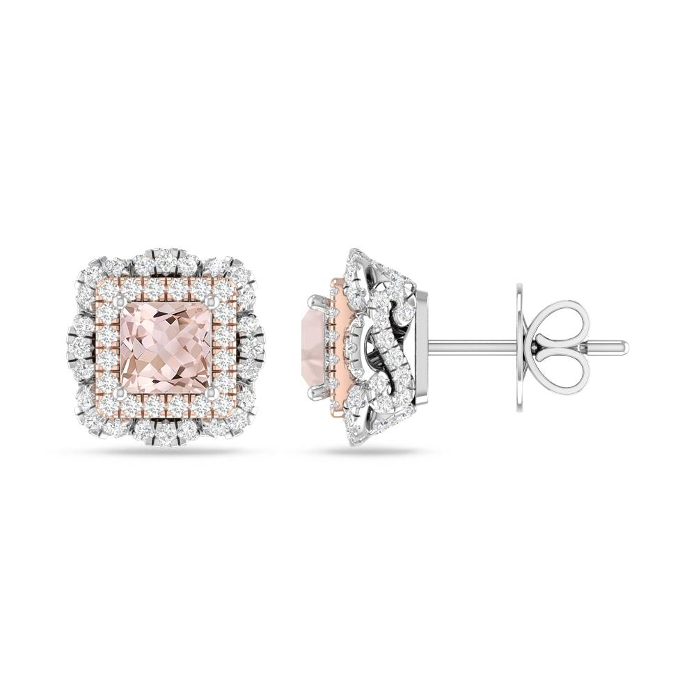 White Gold/Rose Gold - Morganite