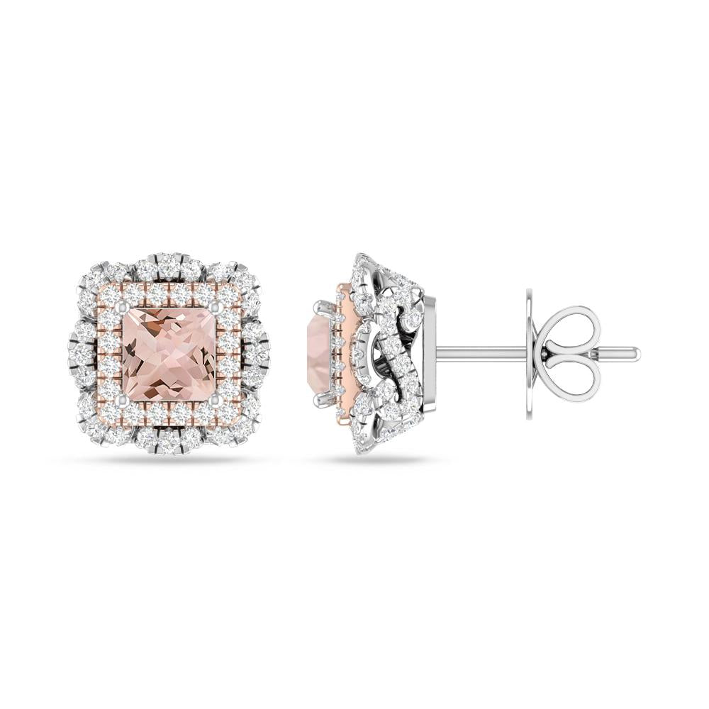 White Gold/Rose Gold - Morganite