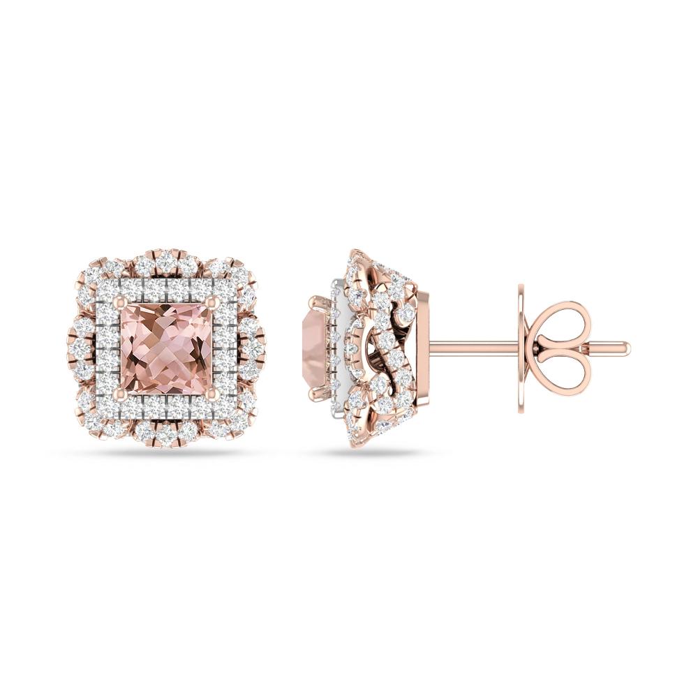 Rose Gold/White Gold - Morganite