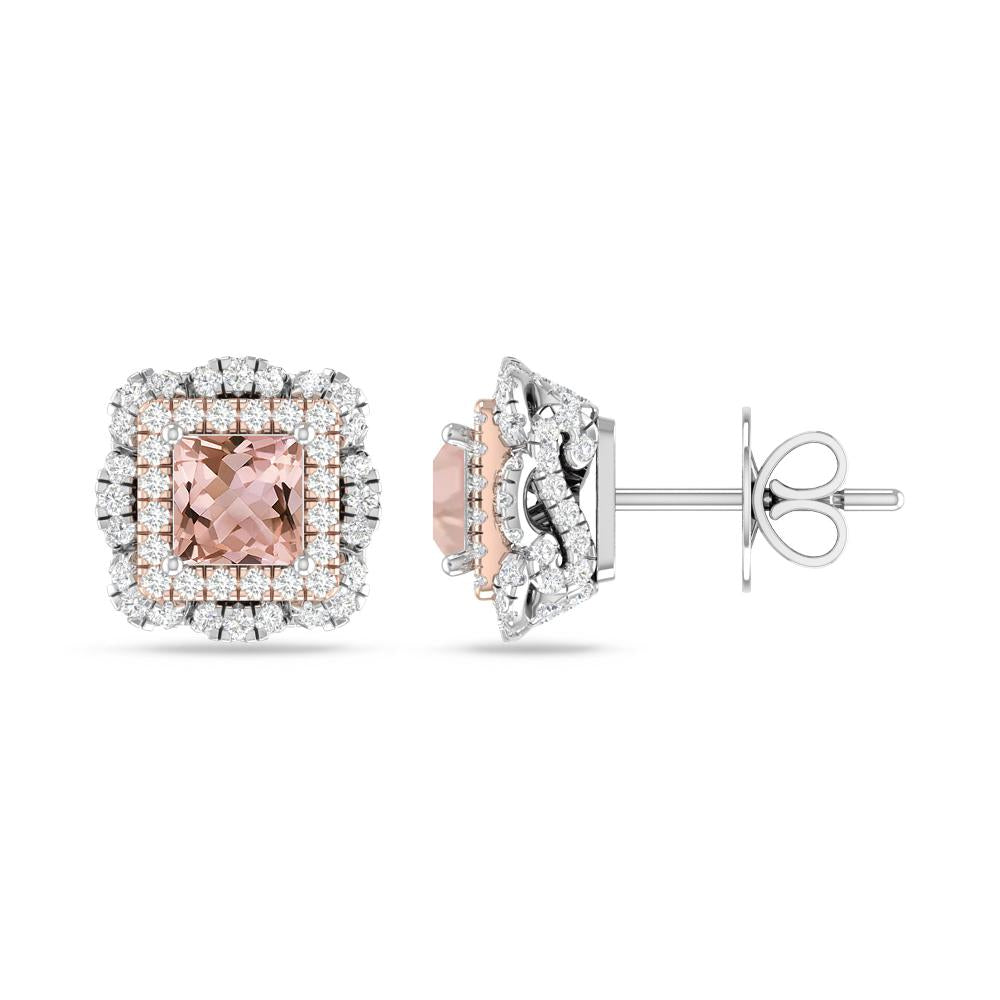 White Gold/Rose Gold - Morganite