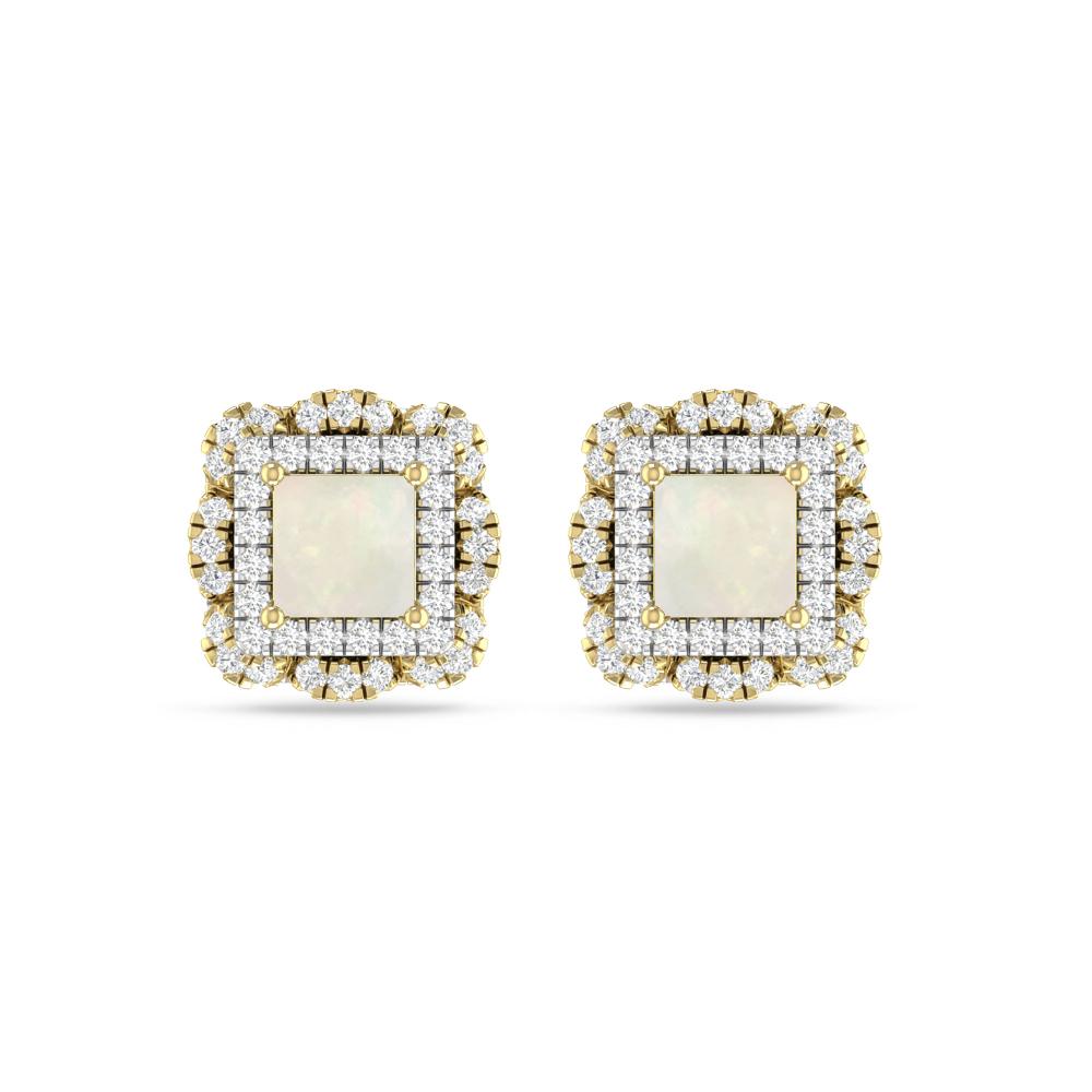 Yellow Gold/White Gold - Opal