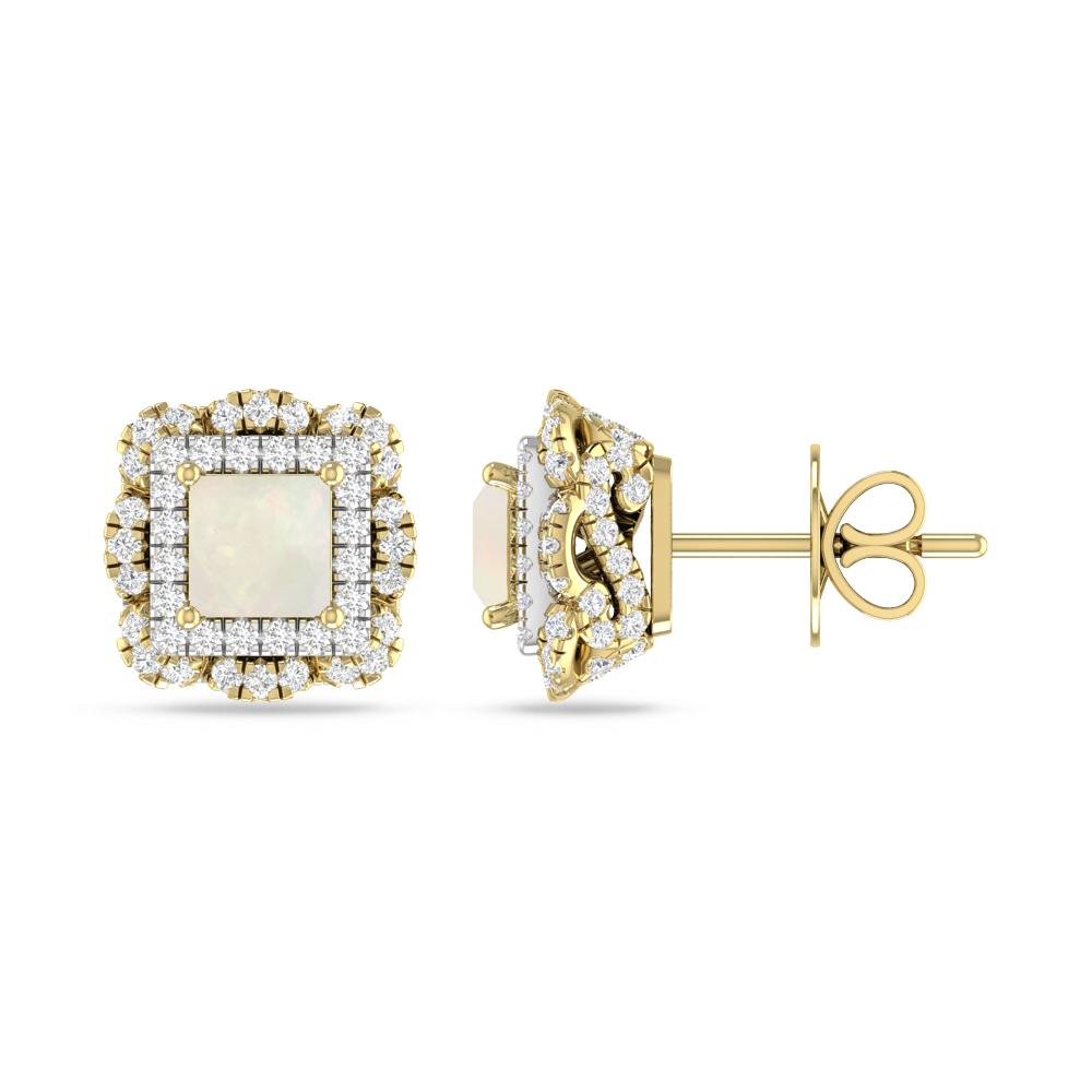 Yellow Gold/White Gold - Opal