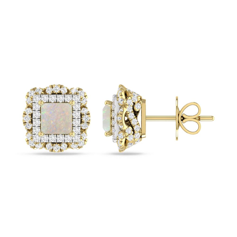 Yellow Gold/White Gold - Opal