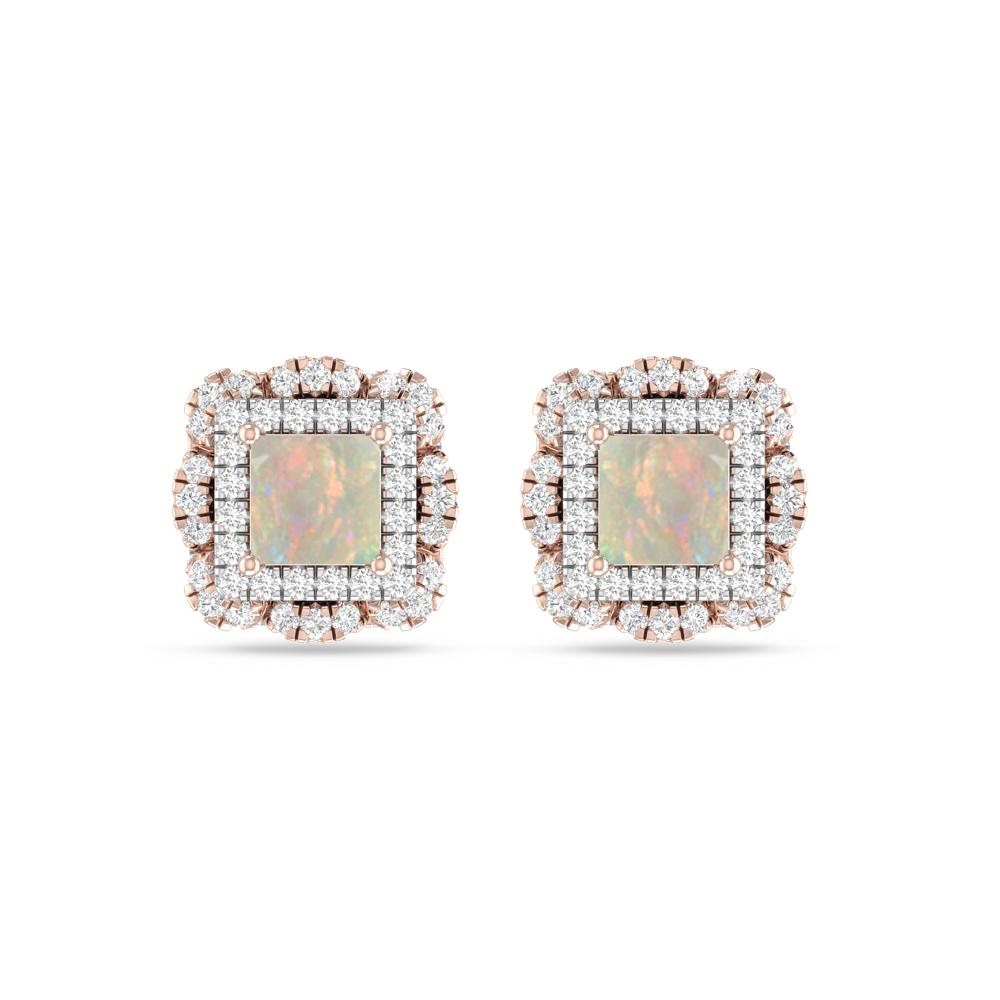 Rose Gold/White Gold - Opal