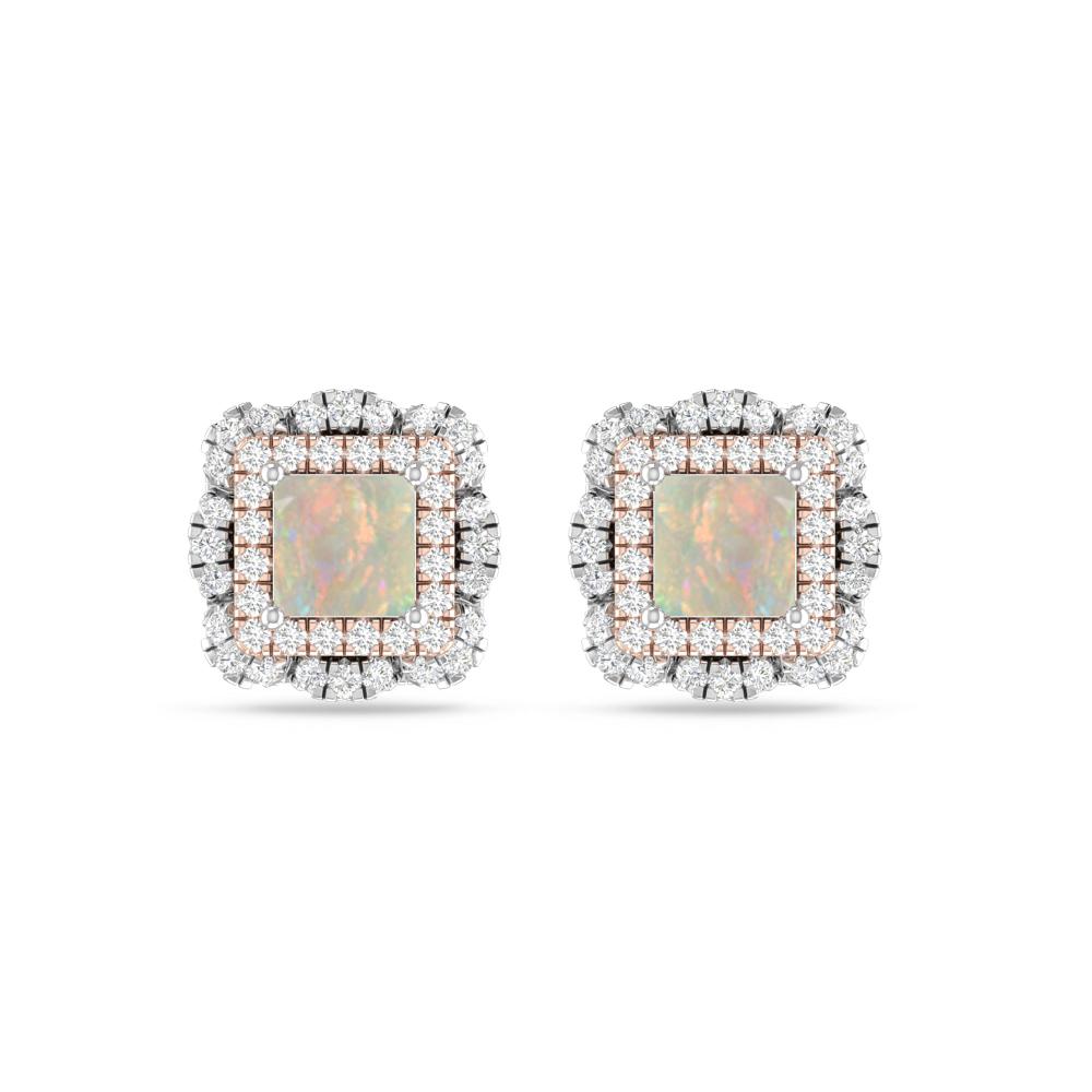 White Gold/Rose Gold - Opal
