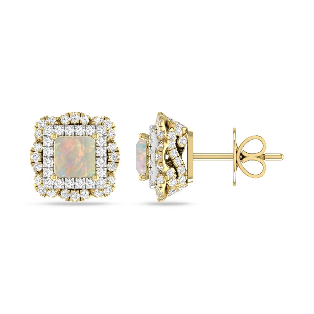 Yellow Gold/White Gold - Opal