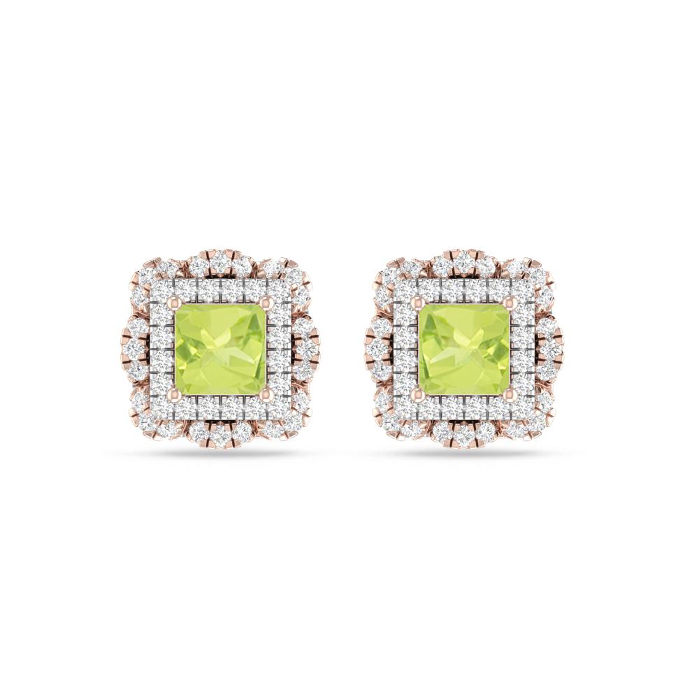 Rose Gold/White Gold - Peridot