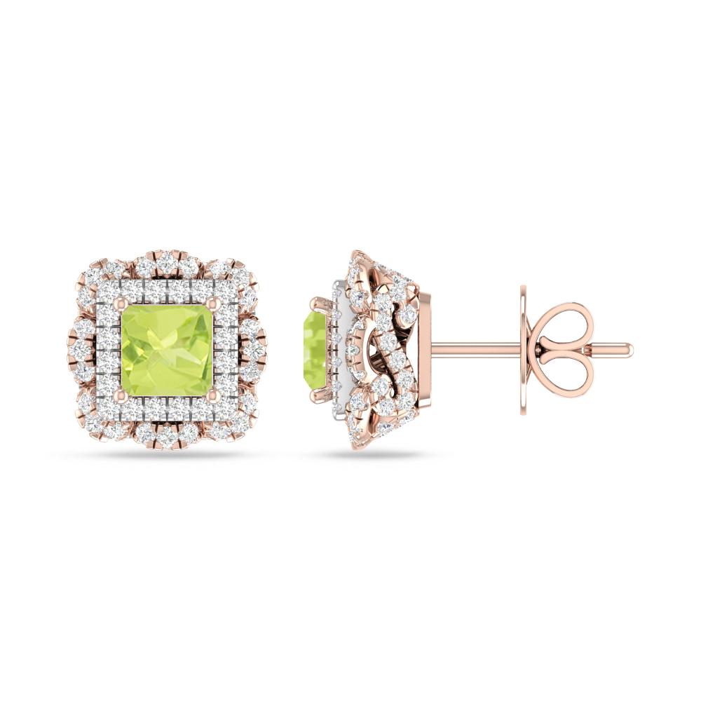 Rose Gold/White Gold - Peridot