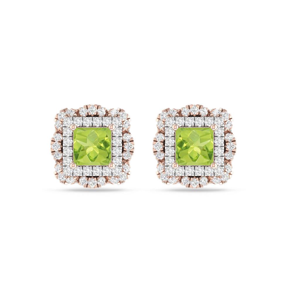 Rose Gold/White Gold - Peridot