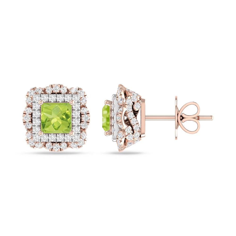 Rose Gold/White Gold - Peridot