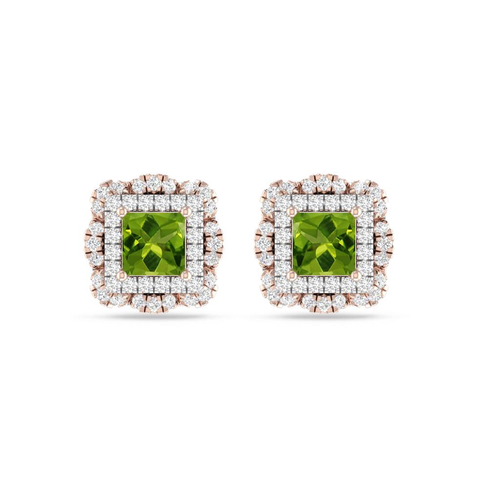 Rose Gold/White Gold - Peridot