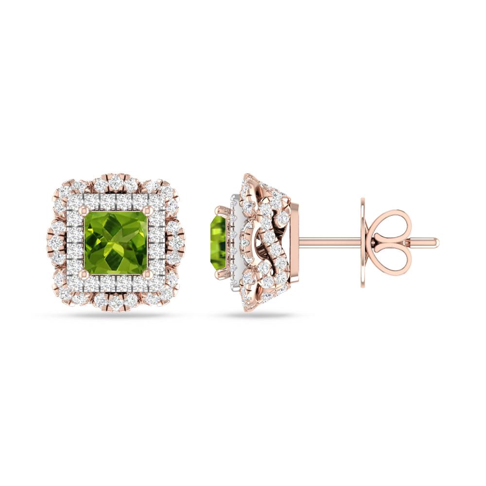 Rose Gold/White Gold - Peridot
