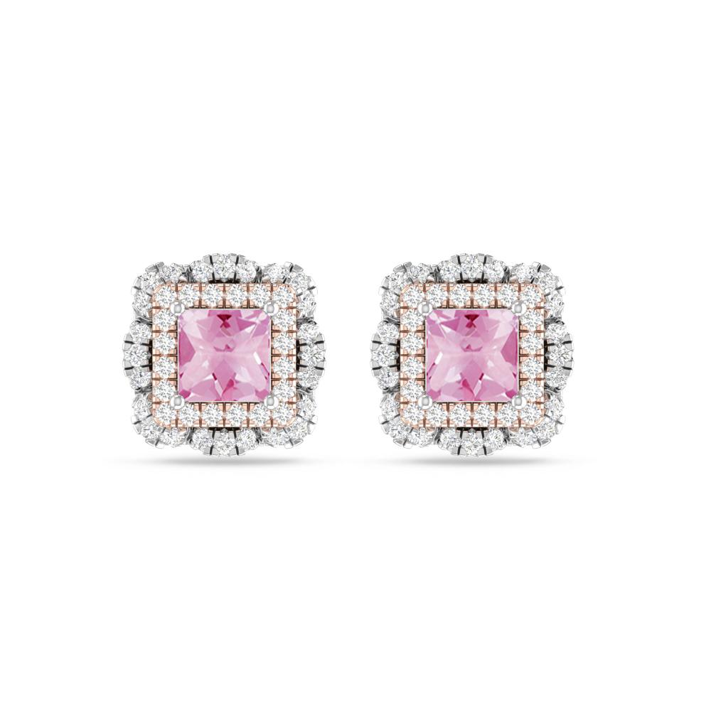 White Gold/Rose Gold - Pink Tourmaline