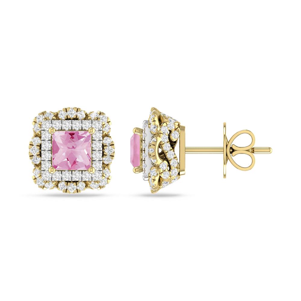 Yellow Gold/White Gold - Pink Tourmaline