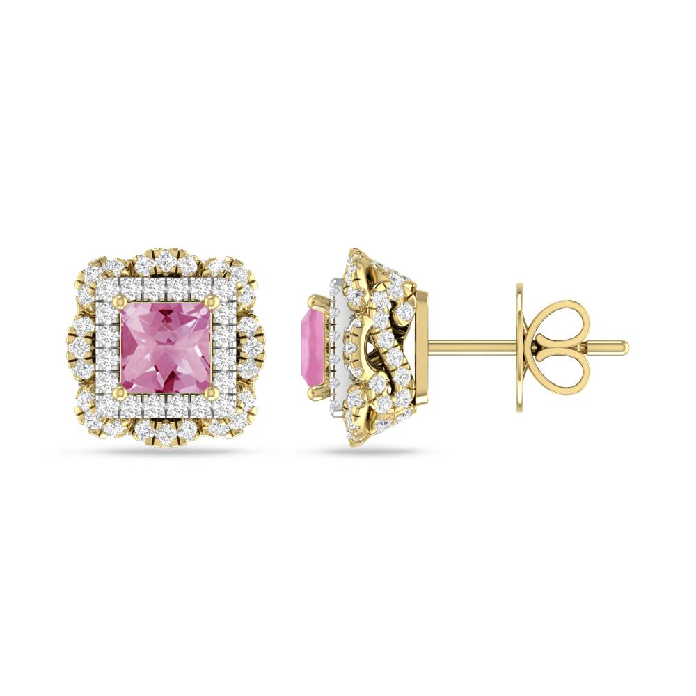 Yellow Gold/White Gold - Pink Tourmaline