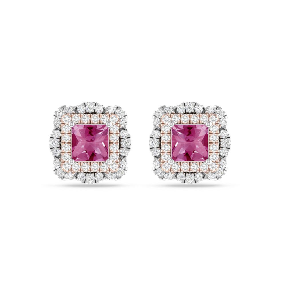 White Gold/Rose Gold - Pink Tourmaline