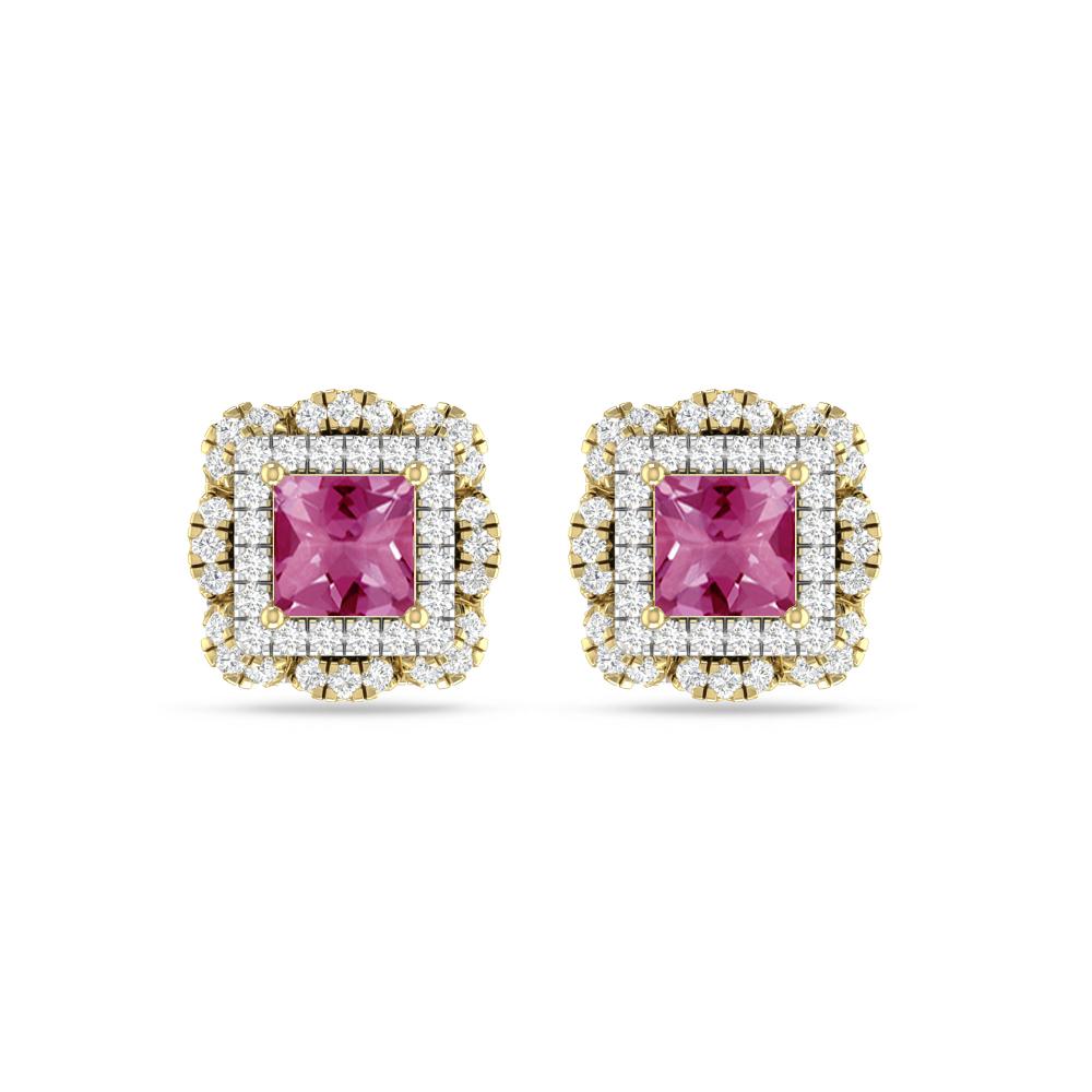 Yellow Gold/White Gold - Pink Tourmaline