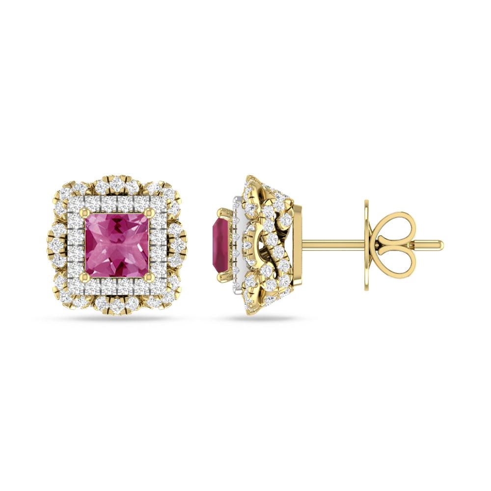 Yellow Gold/White Gold - Pink Tourmaline