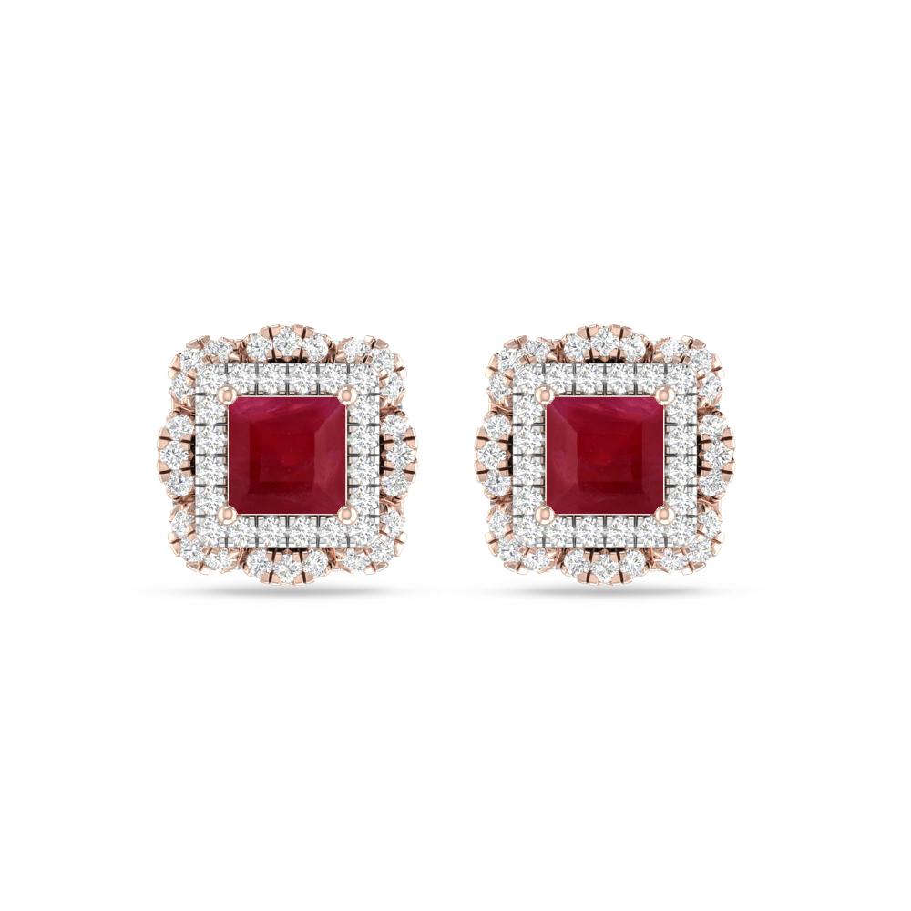 Rose Gold/White Gold - Ruby