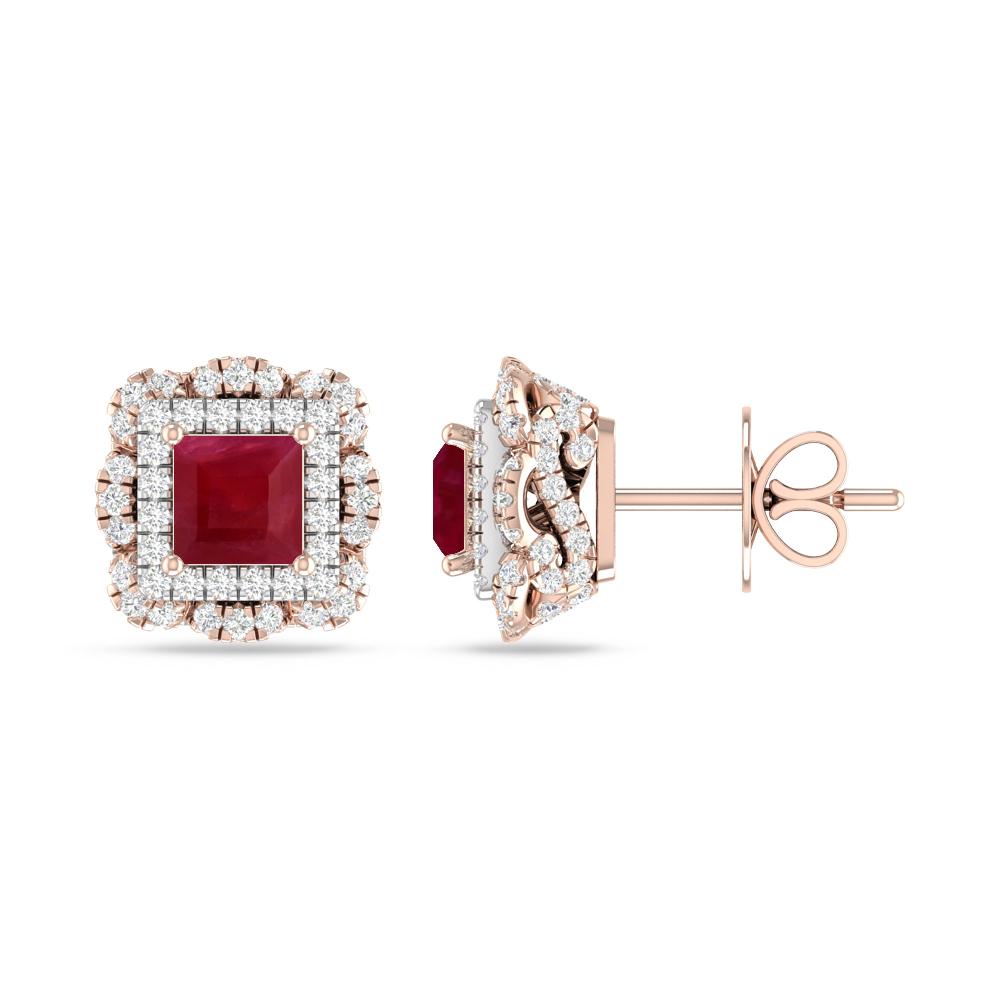 Rose Gold/White Gold - Ruby