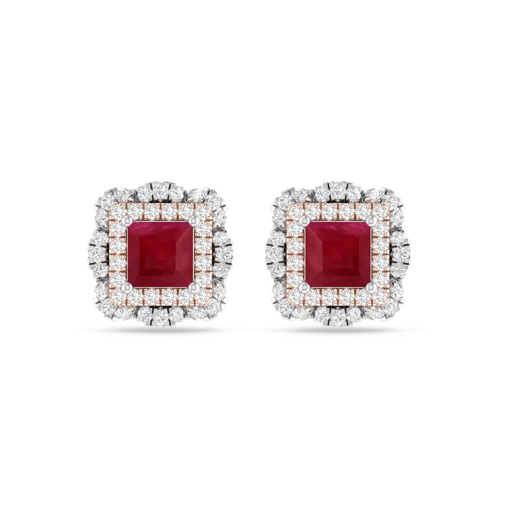 White Gold/Rose Gold - Ruby
