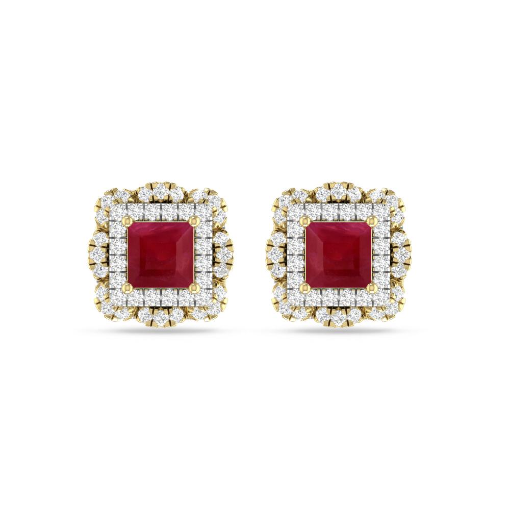 Yellow Gold/White Gold - Ruby