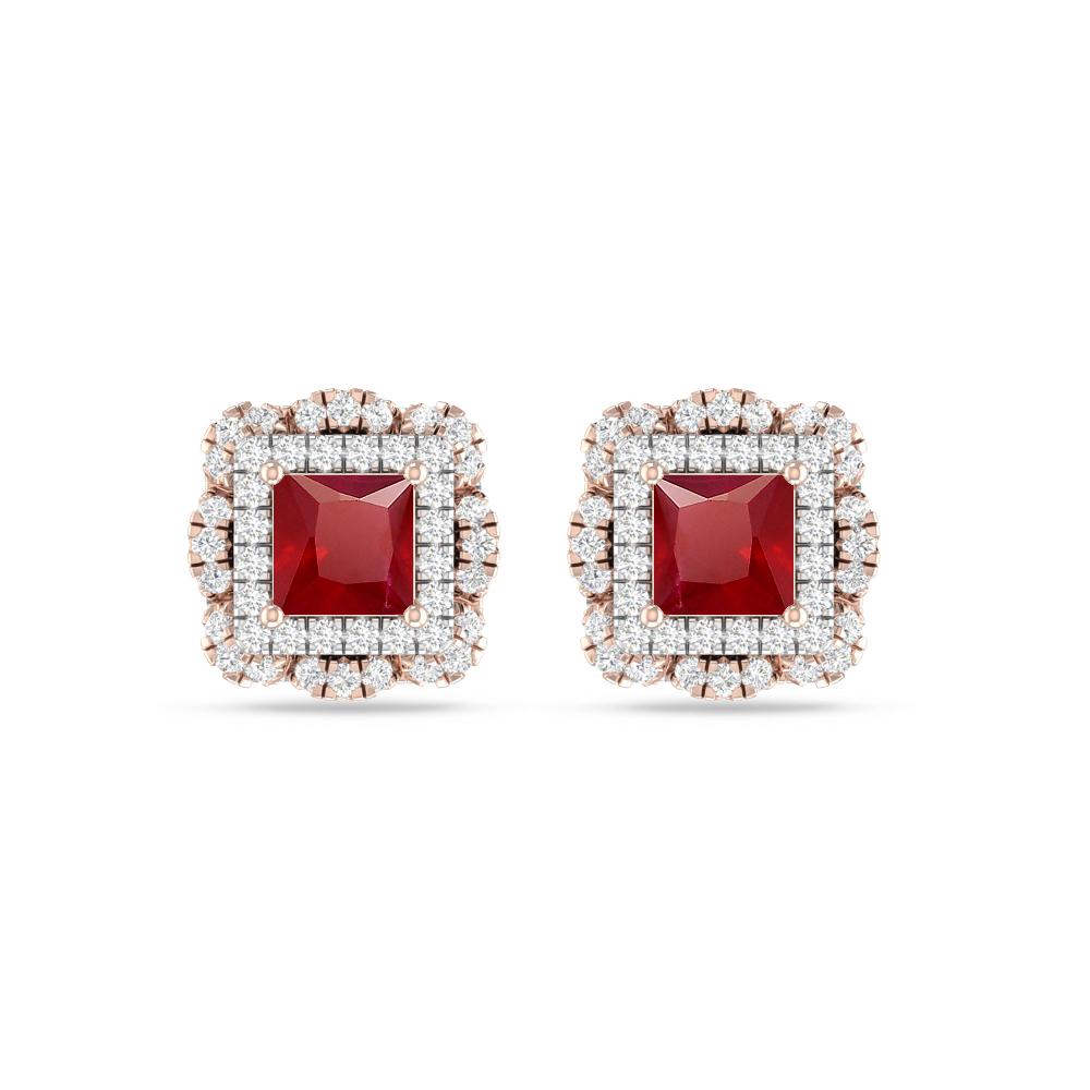Rose Gold/White Gold - Ruby