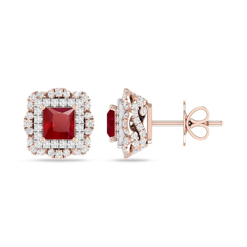 Rose Gold/White Gold - Ruby
