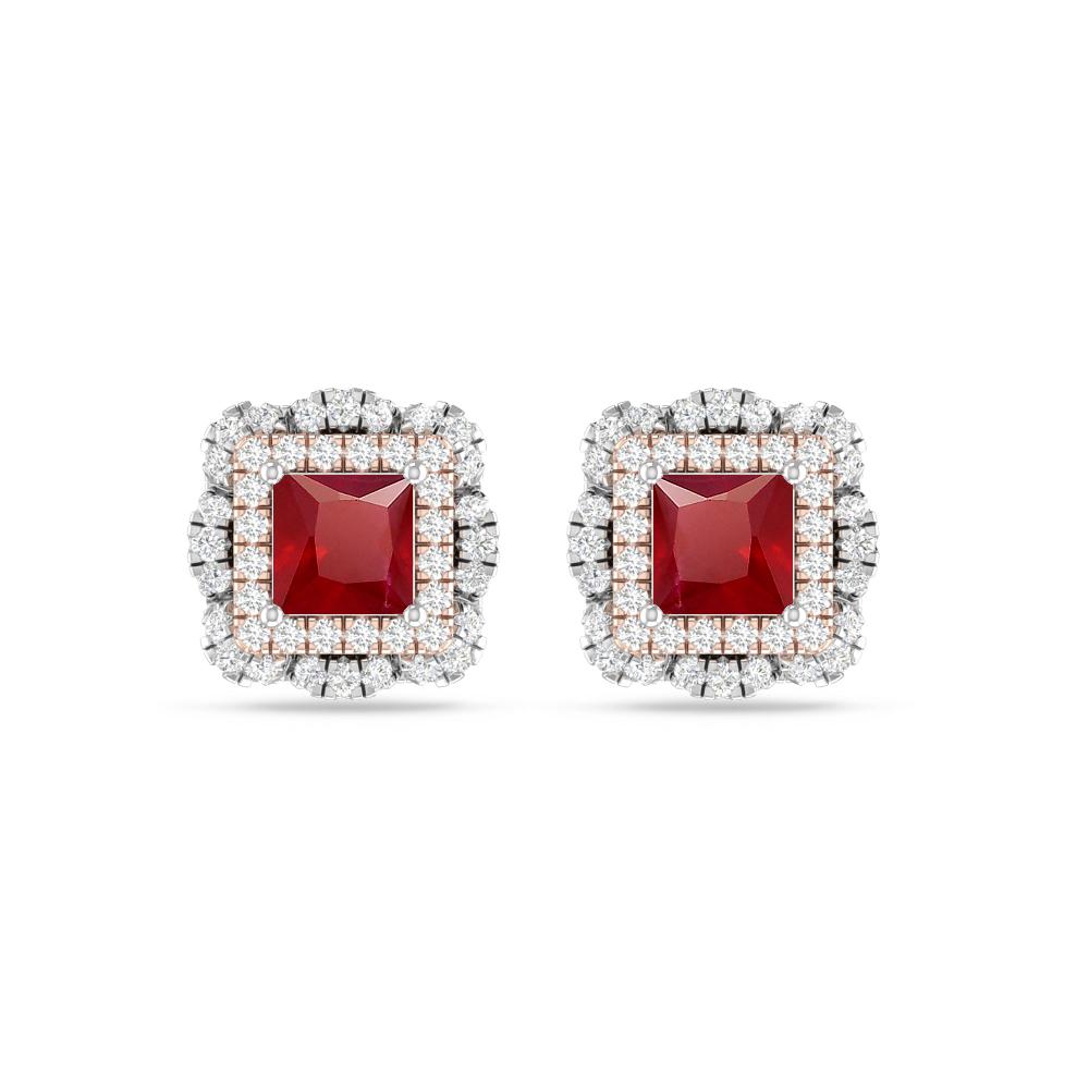 White Gold/Rose Gold - Ruby