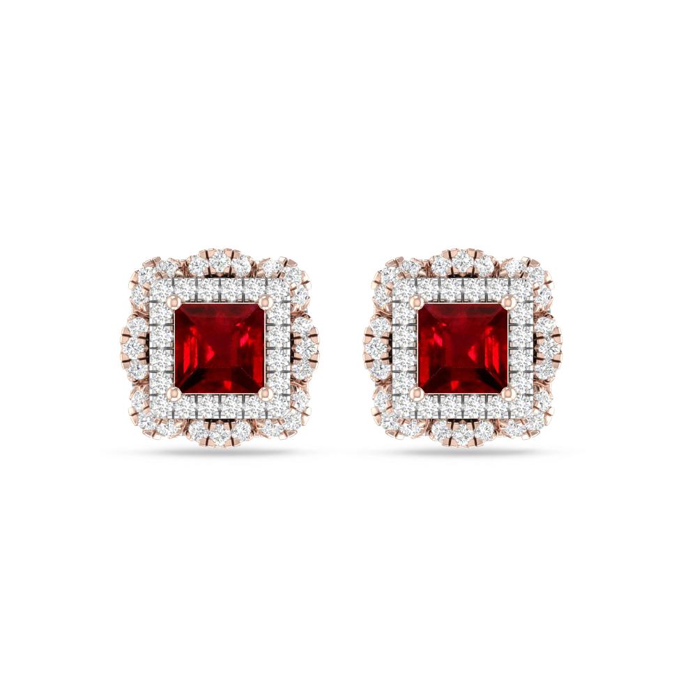 Rose Gold/White Gold - Ruby
