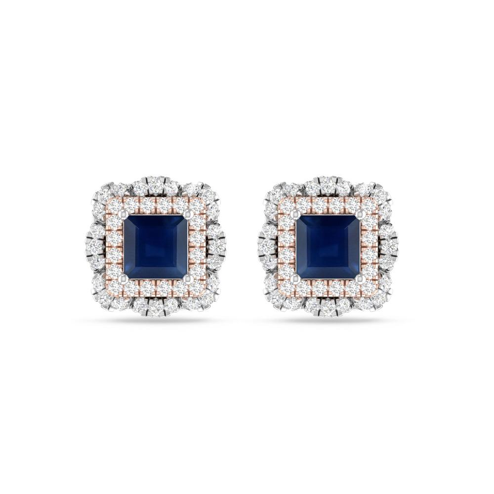 White Gold/Rose Gold - Sapphire