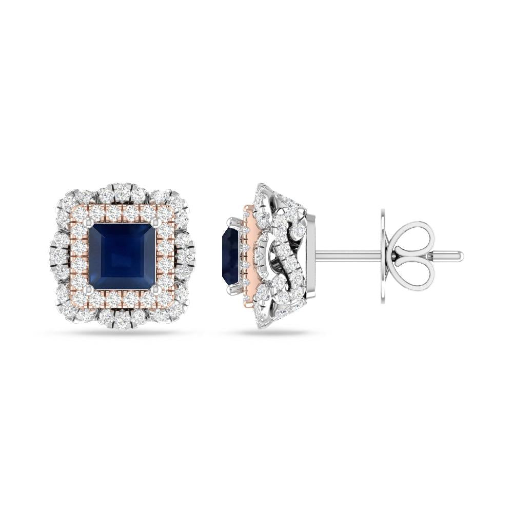 White Gold/Rose Gold - Sapphire