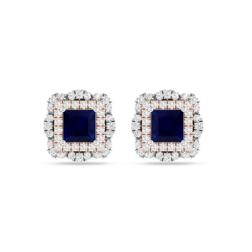 White Gold/Rose Gold - Sapphire