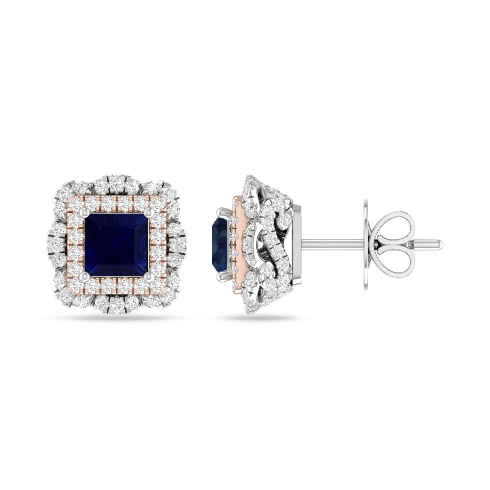 White Gold/Rose Gold - Sapphire
