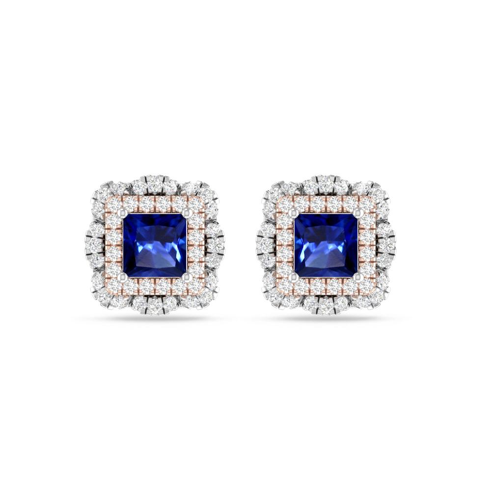 White Gold/Rose Gold - Sapphire