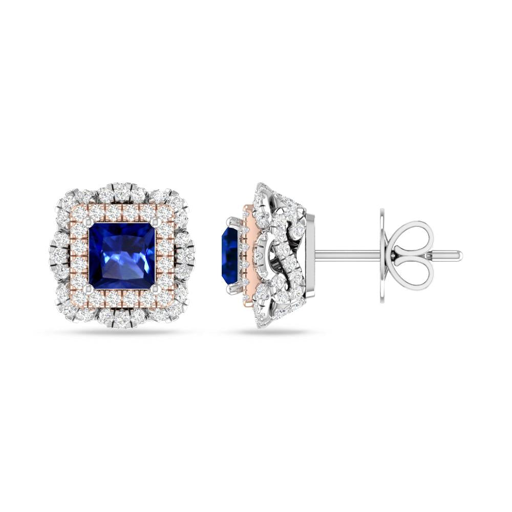 White Gold/Rose Gold - Sapphire