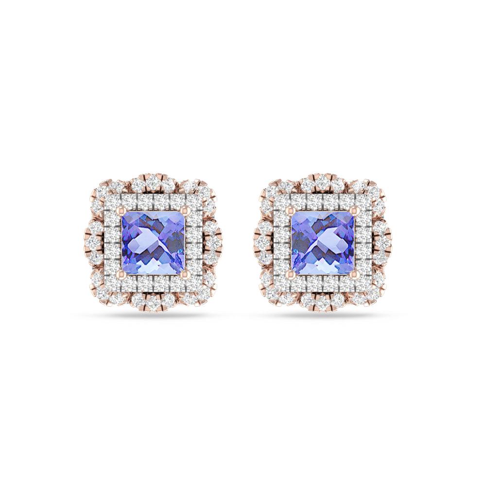 Rose Gold/White Gold - Tanzanite