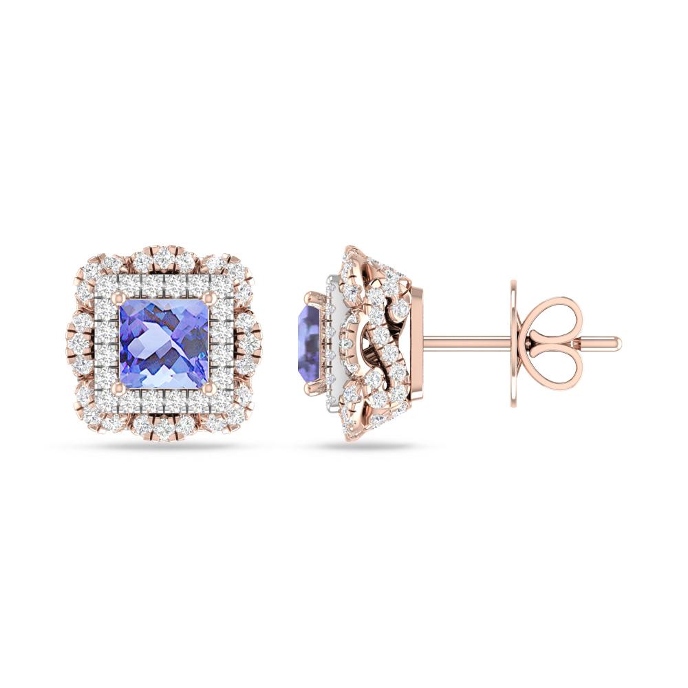 Rose Gold/White Gold - Tanzanite
