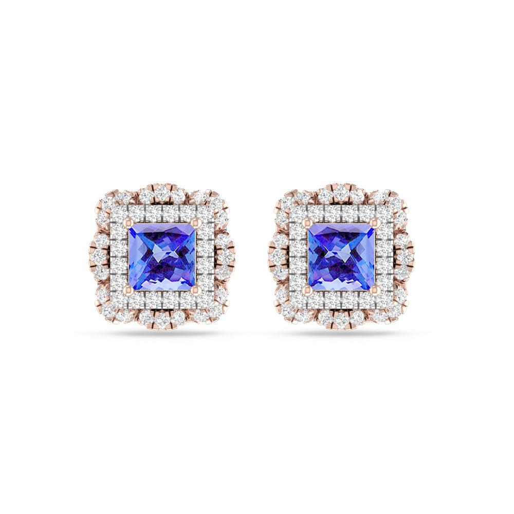 Rose Gold/White Gold - Tanzanite