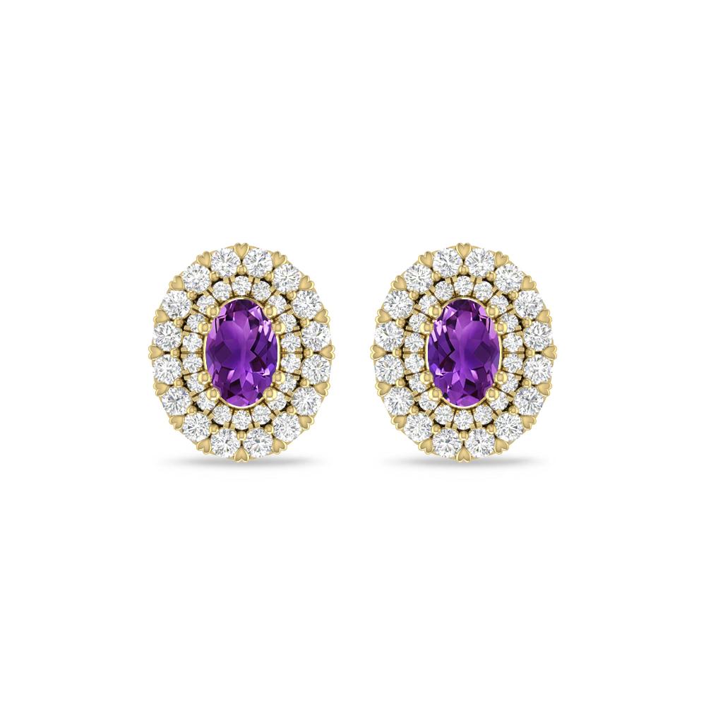 Yellow Gold/White Gold - Amethyst